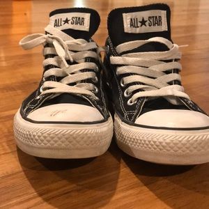 Converse black shoes